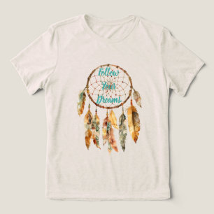 Camiseta Creme Rústico Floral Boho