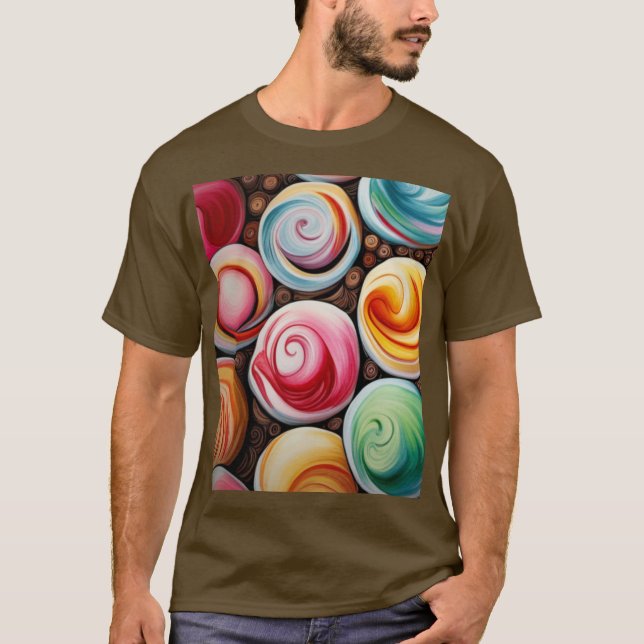 Camiseta Cremy Swirls (Frente)