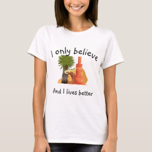 Camiseta Crença e sobrevivência