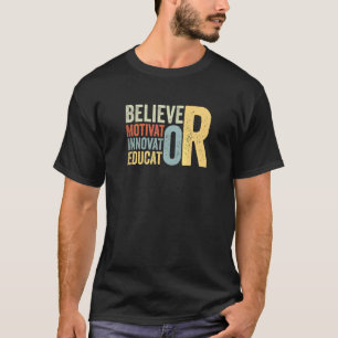 Camiseta Crente Motivador Inovador Educador Professor Cotaç