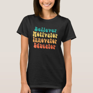 Camiseta Crente Motivador Inovador Educador Professor Leop