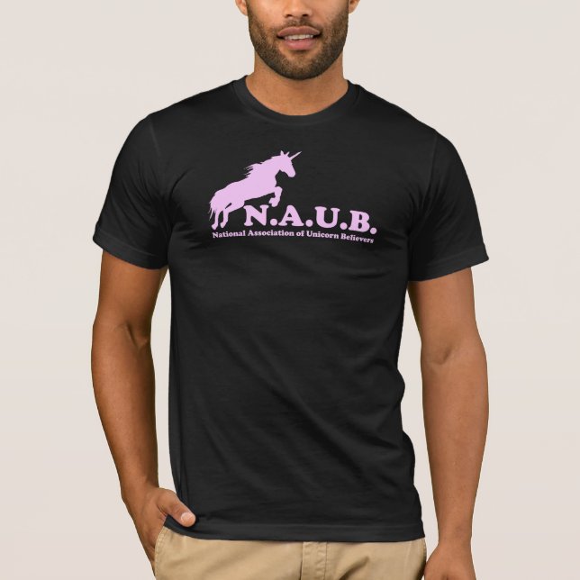 Camiseta Crentes do unicórnio de N.A.U.B (Frente)