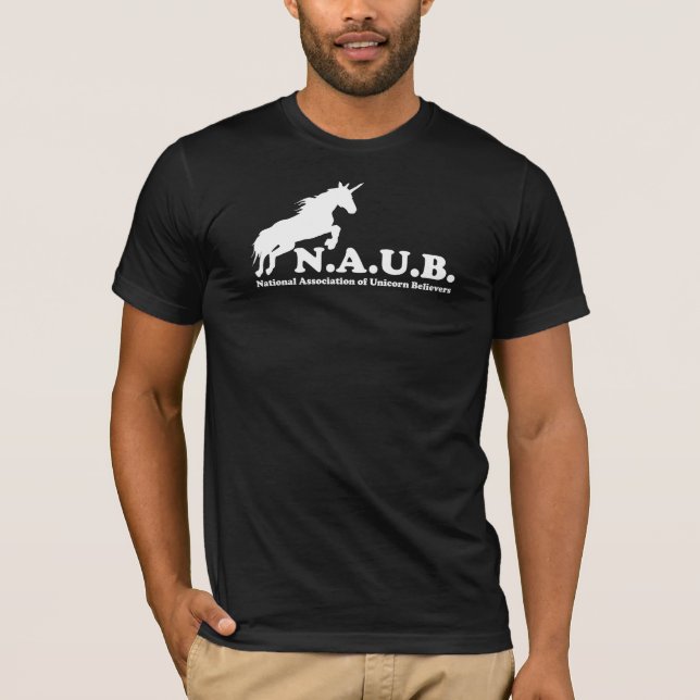 Camiseta Crentes do unicórnio de N.A.U.B (Frente)