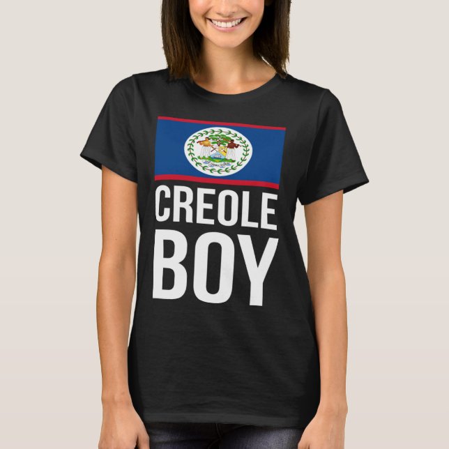 Camiseta Creole Boy Belize Pride Belizean Flag Culture Afro (Frente)