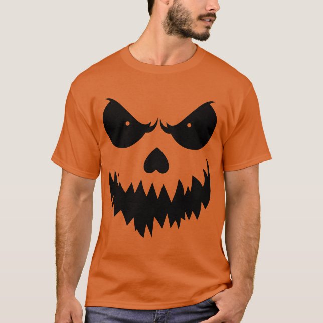 Camiseta Crepável Jack-O-Lanterna Spooky Halloween (Frente)