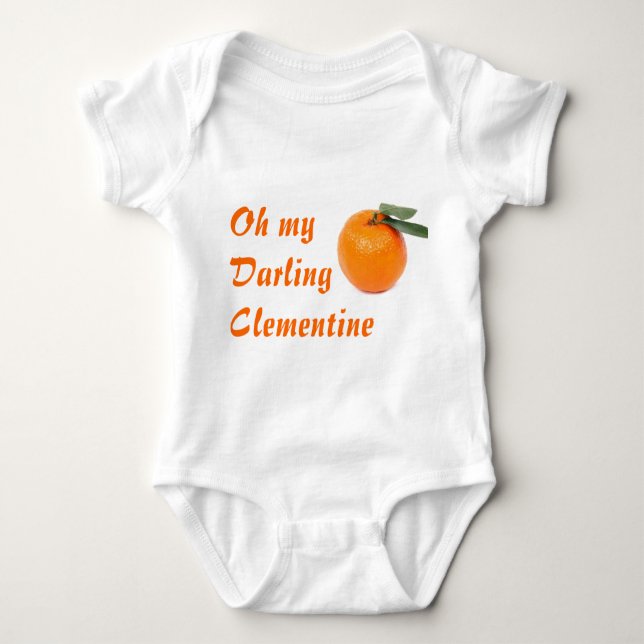 Camiseta Crepe de criança Clementine (Frente)