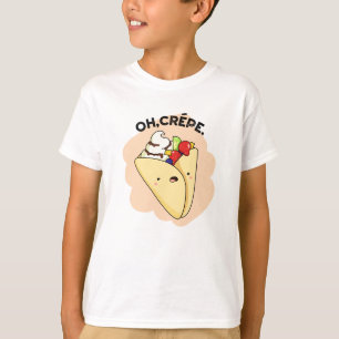 Camiseta Crepe Engraçado Comida Pun