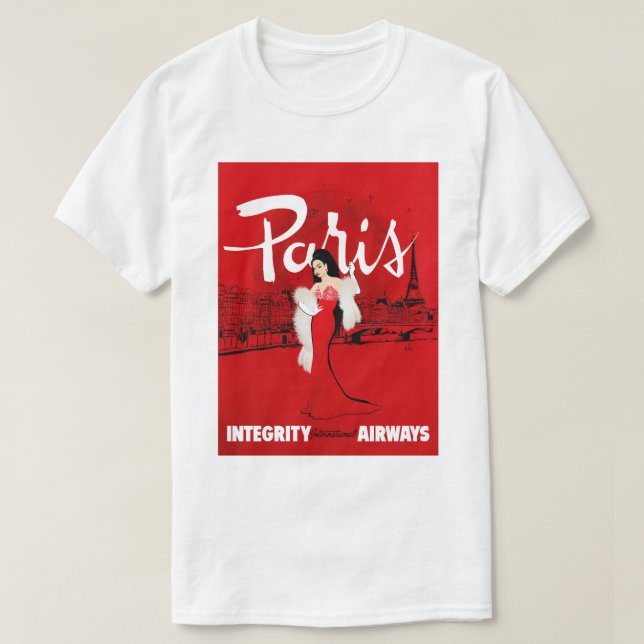 Camiseta Crepitante em Paris (Frente do Design)