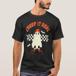 Camiseta Crepúsculo Vintage Retro Halloween Ghost Boy Fa