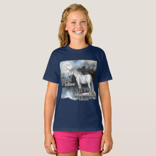 Camiseta Crer na Lua Cheia Unicórnio
