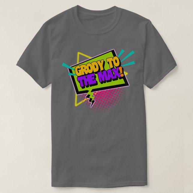 Camiseta Cresça até o Max Funny 90 dizendo (Frente do Design)