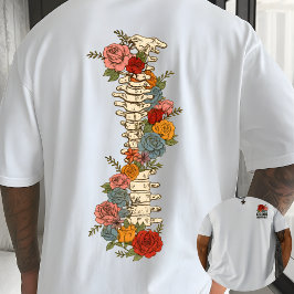 Camiseta Cresça Através Dela Citação Floral Inspiração Botâ