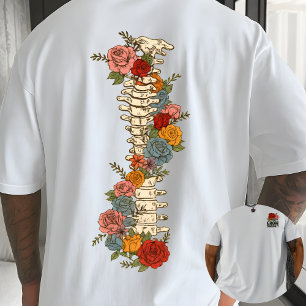 Camiseta Cresça Através Dela Citação Floral Inspiração Botâ