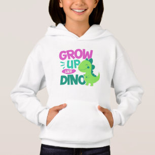 Camiseta Cresça Como Arte de Citação de Dino Fofo