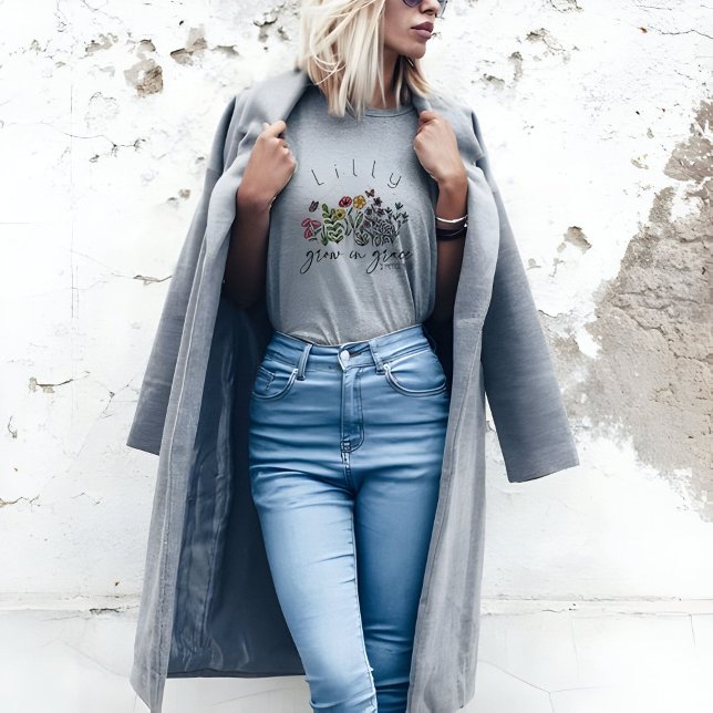 Camiseta Cresça em Graça com Verso 2 Peter 3:18 (Criador carregado)