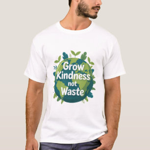 Camiseta Cresça Gentileza Não Resíduos Ecológico