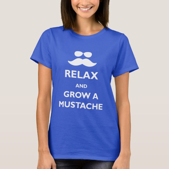 Camiseta Cresça um bigode (Frente)