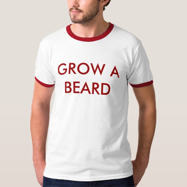CAMISETA CRESÇA UMA BARBA (Frente)