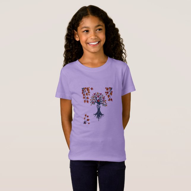 Camiseta Crescemos juntos - Árvore Simbólica de Unidade (Frente Completa)