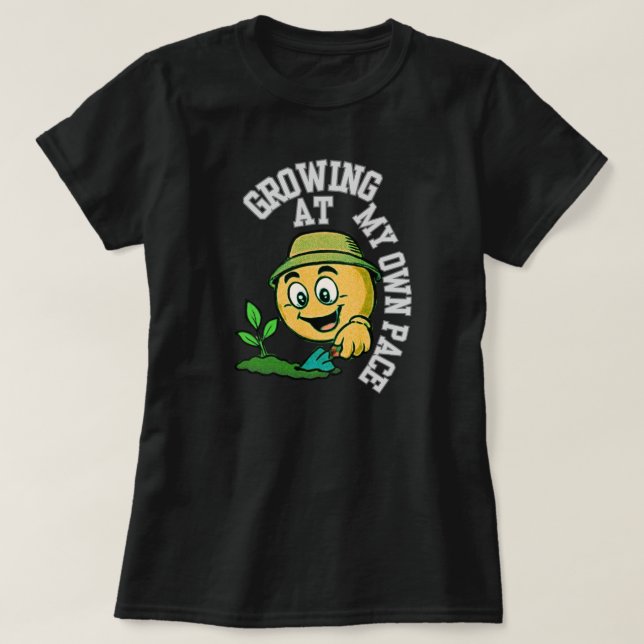 Camiseta Crescendo ao Meu Próprio Ritmo MentalidadeDeCresci (Frente do Design)
