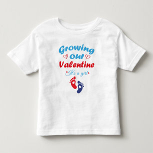 Camiseta Crescendo nosso Namorados É uma menina nova gravid