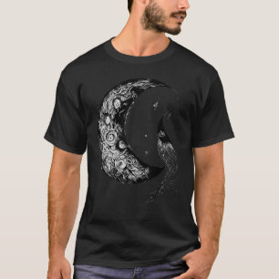 Camiseta Crescent Moon Witch - Astrologia Gótica
