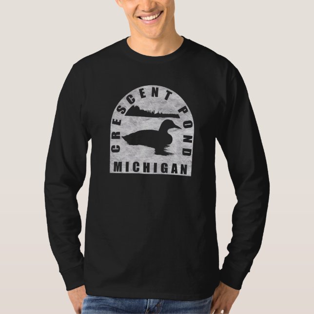 Camiseta Crescent Pond Loon Michigan (Frente)