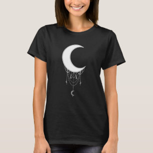Camiseta Crescente Gótico estético Suave Grunge Gótico Wi