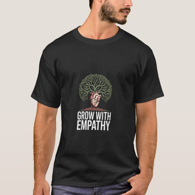 Camiseta Crescer Com Empatia Justiça Social Unidade Progres (Frente)