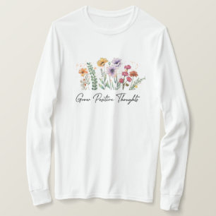 Camiseta Crescer pensamentos positivos