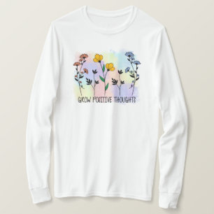 Camiseta Crescer pensamentos positivos