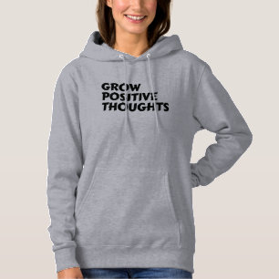 Camiseta crescer pensamentos positivos tipografia inspirado