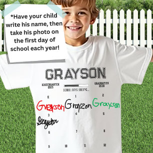 Camiseta Crescer Personalizado Com A Manutenção Da Assinatu