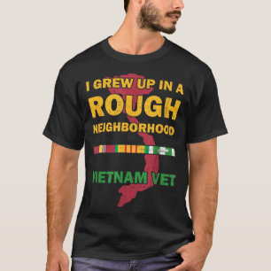 Camiseta Cresci Em Uma Vizinhança Difícil Orgulhoso Guerra 