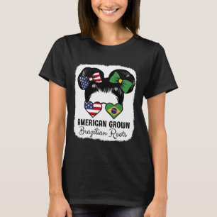 Camiseta Crescida Americana com Raízes Brasileiras Garota B