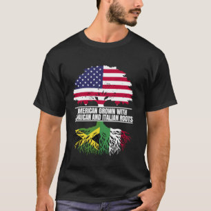Camiseta Crescido Americano com Bandeira Heritage Jamaicano