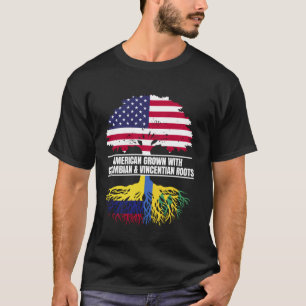 Camiseta Crescido Americano com Legado da Bandeira Colombia