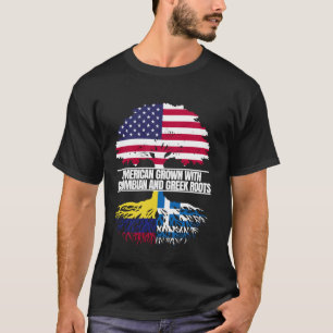 Camiseta Crescido Americano com Legado da Bandeira Colombia