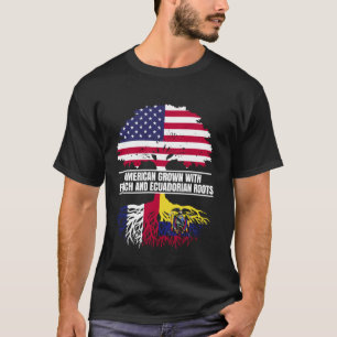 Camiseta Crescido Americano com Legado da Bandeira Francês