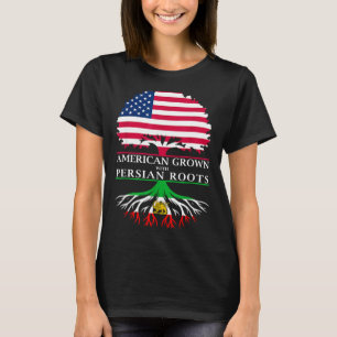 Camiseta Crescido americano com raízes persas Crescido amer