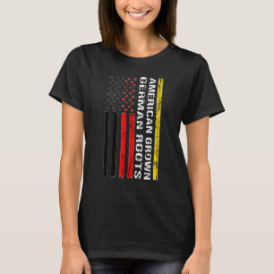 Camiseta Crescido Americano Raízes Alemãs Alemanha Alemão