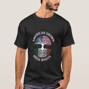 Camiseta Crescido Americano Raízes Irlandesas Orgulhoso Pat