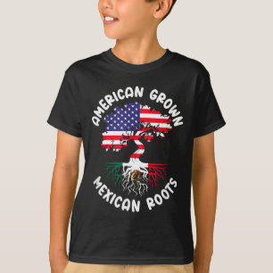 Camiseta Crescido Americano Raízes Mexicanas Raízes México
