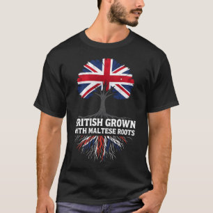 Camiseta Crescido britânico com raízes maltesas Malta