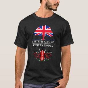 Camiseta Crescido Britânico Com Raízes Quenianas - Quênia E