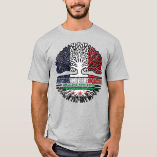 Camiseta Crescido Francês Com Raízes Sírias