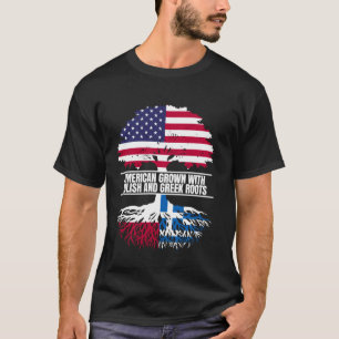 Camiseta Crescido nos EUA com Raízes Gregas Polonesas da Ba