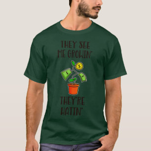 Camiseta Crescimento Hustle Finance Money Tree Invocando