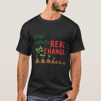 Crescimento Lento Mudança Real – Ilustração de Cre