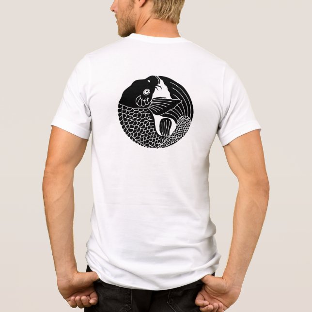 Camiseta Crest-Carp da Família Japonesa (Verso)